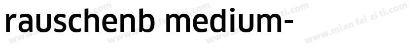 rauschenb medium字体转换